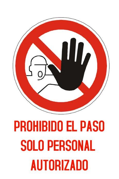 Plantilla de PROHIBIDO EL PASO en 2025 | Prohibido el paso, Señalamientos de seguridad, Frases bonitas