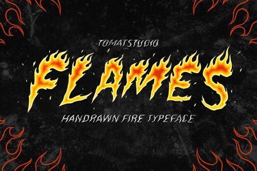 Fire Fonts | Flames font example image 1