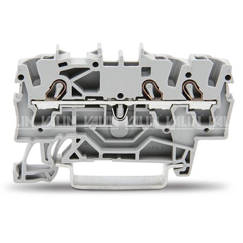 Feed-through terminal block
3-conductor through terminal block, 2.5 mm², 24.0 A, gray