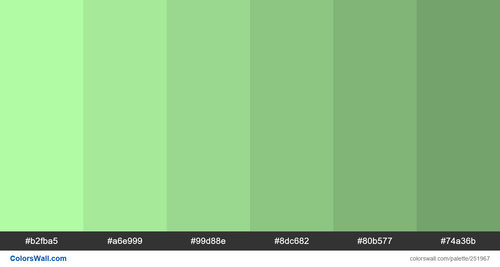 Light Pastel Green shades - #251967