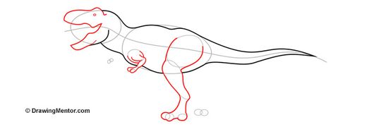 how to draw a dinosaur