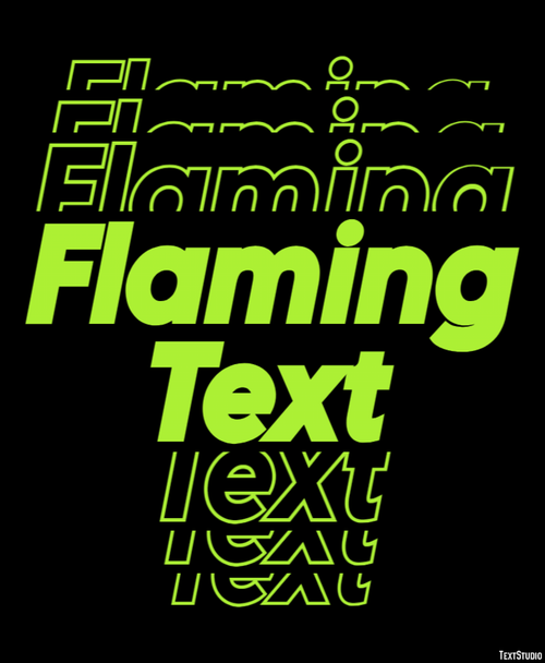 Flaming Text Text effect