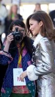 Zendaya Shows Off Engagement Ring At Paris Fashion Week - YouTube