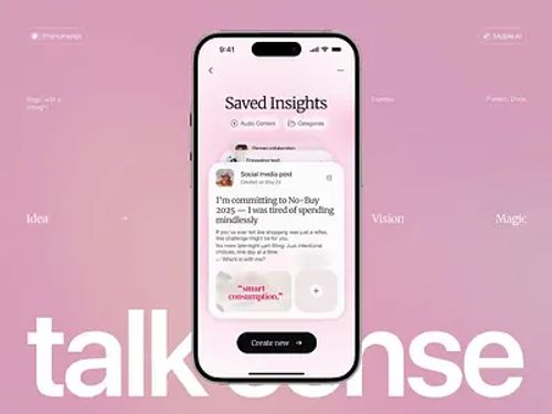 Talk Sense – Social Media Mobile App Design ai ai assistant ai dashboard chat app chat ui love chat message board message ui messaging app messaging platform messenger mobile app mobile app design mobile app ui social media social media app social media profile social media ui social media website web messenger