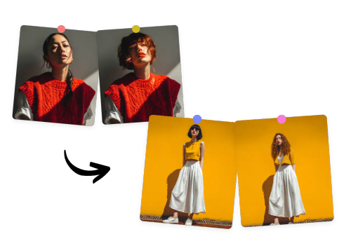 Labelling clothing and fashion elements on an AI generated female model