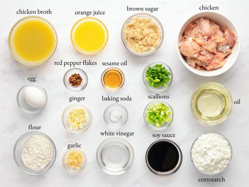 orange chicken ingredients