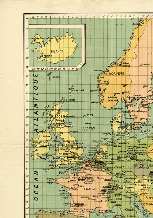 Antique Map-EUROPE-RUSSIA-TURKEY-SYRIA-IRAN-UKRAIN-Anonymous-Radio Magazine-1932 - Image 2