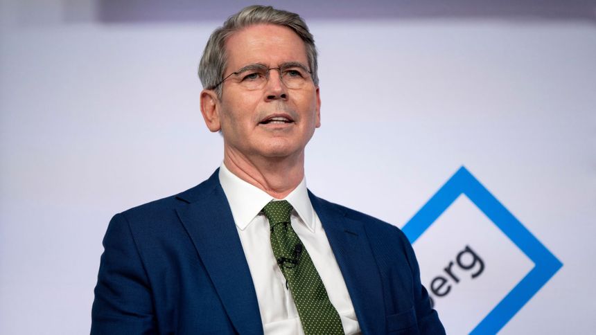 Scott Bessent, founder and chief executive officer of Key Square Group LP, speaks during an interview during the Republican National Convention in Milwaukee, Wisconsin, on July 16, 2024.