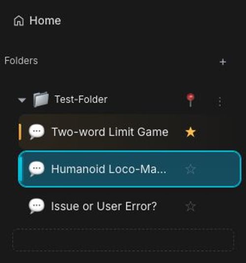 Folder also supports AI Studio