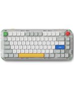 nuphy Kick75 Wireless Mechanical Keyboard with Knob,75% Layout 80 Keys RGB Backlit, Hot Swappable Low Profile Keyboard with PBT Keycaps,Gaming Keyboards, Support BT/2.4G/USB-C (Blush Nano Switch)