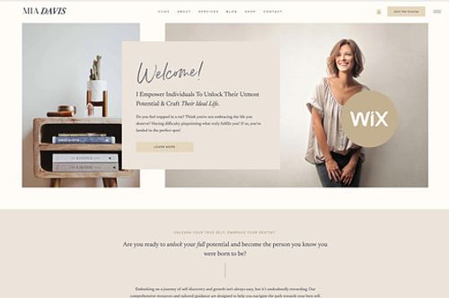 Wix Website Template - Boho Coach, a Wix Template by Nes Design Co