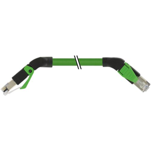pre‑wired sensor/actuator cable with M12 male connector