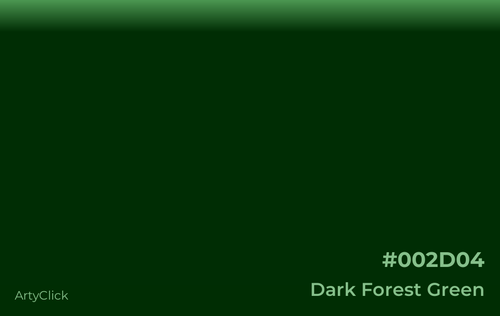 Dark Forest Green #002D04