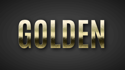 Chrome Gold Text Effect