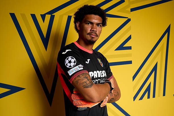Luiz Junior of Villarreal CF poses for a portrait during the official UEFA Champions League 2025/26 portrait session on September 11, 2025 in...