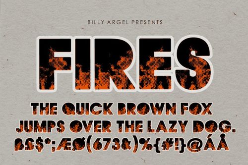 Fires - Free Flame Letters Font