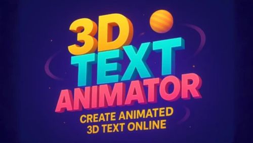 Animador de texto 3d