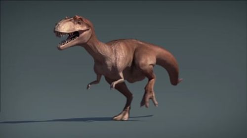 Dinosaur, Running, Animated, Cartoon