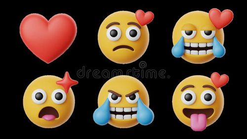 3D Emojis, die verschiedene Emotionen auf transparentem Hintergrund ausdrücken vektor abbildung