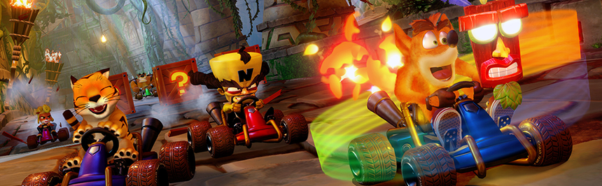 Crash Team Racing, CTR, Crash Bandicoot, Carreras