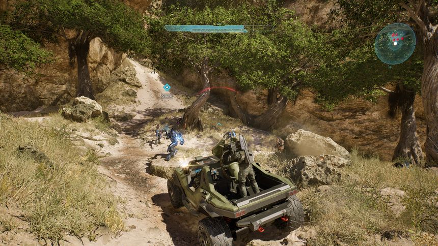 Screenshot from Halo: Campaign Evolved, the remake of Halo: Combat Evolved.