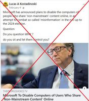 Posts misrepresent Microsoft CEO interview remarks as 'plot to disable computers'