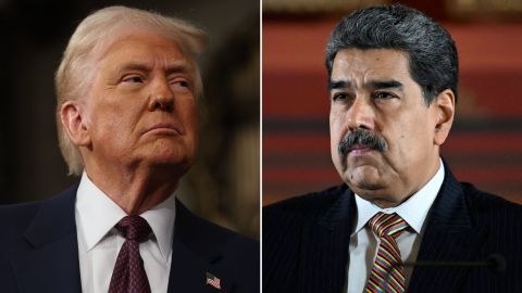 El presidente de EE.UU., Donald Trump, y el presidente de Venezuela, Nicolás Maduro.