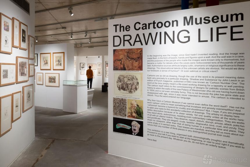 Featured exhibit at The Cartoon Museum