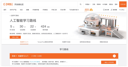 10个学习AI的网站（免费自学人工智能必）