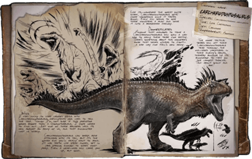an image of the ARK: Survival Ascended creature/dinosaur Carcharodontosaurus