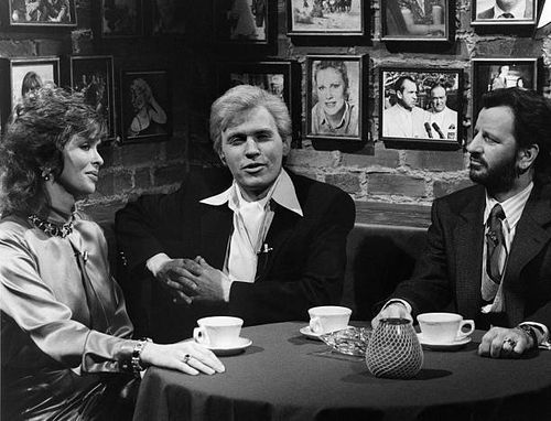 Episode 8 -- Pictured: Barbara Bach, Billy Crystal as Fernando Lamas, Ringo Starr during "Fernando's Hideaway" skit on December 8, 1984 -- Photo by:...