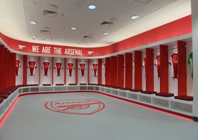 Interior of Arsenal Football Club Museum