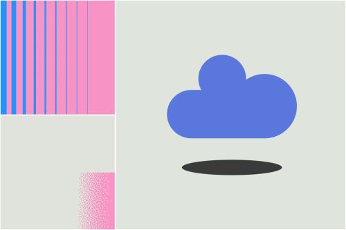 地理形状的抽象图像