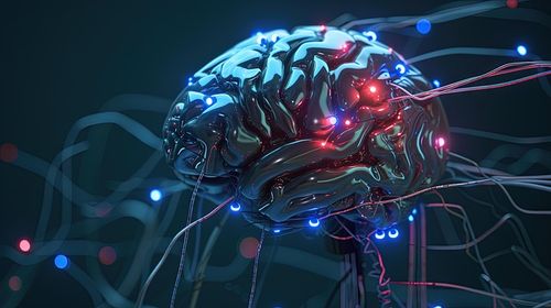 Ai产生的, 脑, 电缆, 电线, 人工智能, 机器学习, 学习, 机器