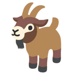 How Goat emoji looks on Google.