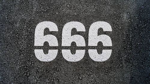 Number six hundred and sixty-six, 666 Number six hundred and sixty-six, 666 666 pictures stock pictures, royalty-free photos & images