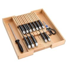 Henckels Statement 15-pc Knife Set with In-Drawer Knife Tray, Razor-Sharp, German Engineered Informed by over 100 Years of Experience, Lightweight and Strong, Dishwasher Safe
