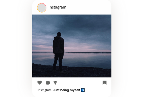 male instagram post with attitude caption for boys
