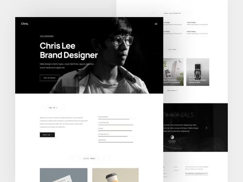 Chris - Free Personal Portfolio Figma Template