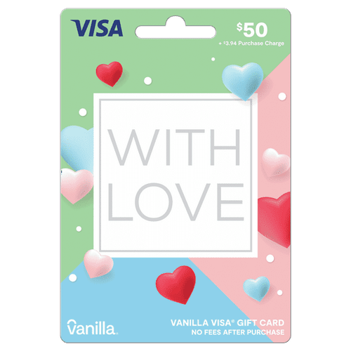$50 Vanilla® Visa® With Love Gift Card (plus $3.94 Purchase Fee)