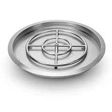Stanbroil 25 Inch Drop-in Fire Pit Pan, Gas Fire Pit Burner Inserted for Propane & Natural Gas, BTU 147,000 Max