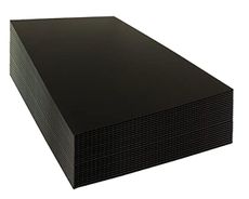 24x24 4mm Corrugated Plastic Sheets 10 Pack Black Lightweight, Blank Boards Double Sided for Lawn Signs, Garage Sales and Real Estate.Various Sizes, Colors WholesaleArtsFrames-com Ships from Florida