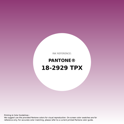 Stunning gradient artwork featuring Pantone 18-2929 Tpx Purple Wine Color | Hex color Code #8f3975. Beautiful color transitions perfect for modern designs and backgrounds. #gradient #colorart #design #8f3975