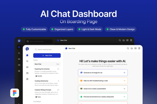 Preview: AI Chat Dashboard - Home page