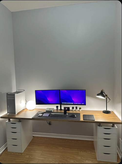 r/battlestations - IKEA Hack Anti-Sag W/Risers Solutions (ADVICE)