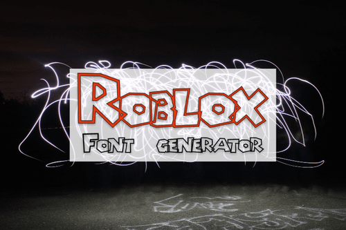 Roblox Font Generator Preview