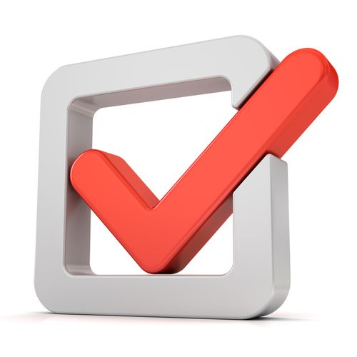 红色的复选标记图片下载