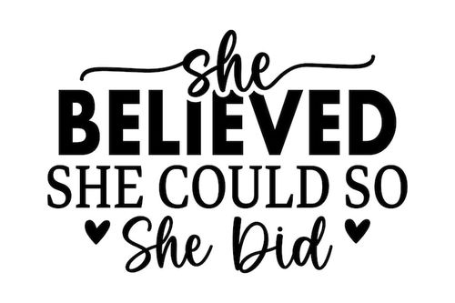 Vector she believed she could so she did