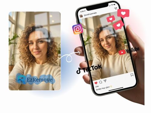 Use Ezremove video watermark remover to clean video — AI watermark removal example.