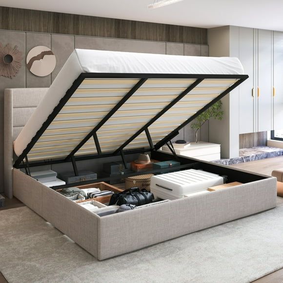 King Size Hydraulic Storage Bed